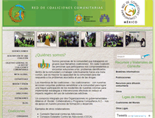 Tablet Screenshot of coaliciones.org